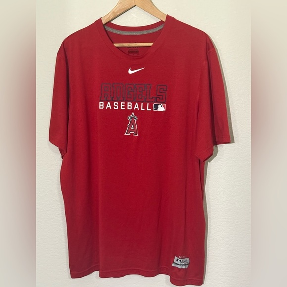 Nike Other - Nike Dri-Fit Angels Baseball Red T-Shirt, XL Extra Large